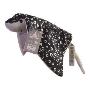 Disney World Animal Kingdom Black Spotted Sting Ray Stuffed Plush Toy 22" NWT